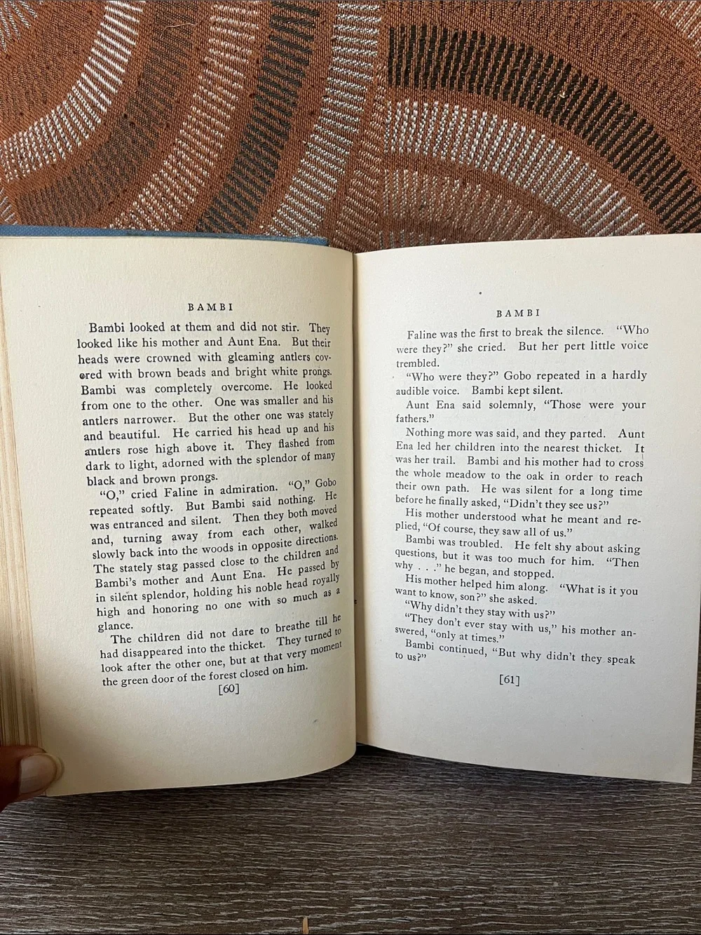 BAMBI by Felix Salten - Classic Hardcover Book 1929